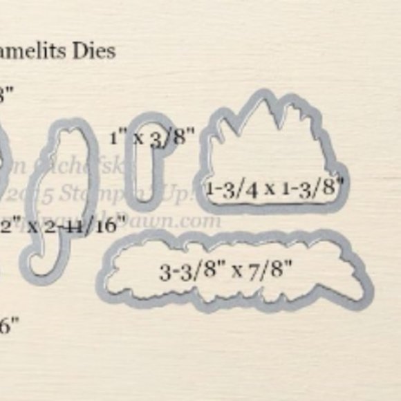 Stampin’ up! Sizzix Festive fireside framelits dies 9 pcs - Picture 4 of 7